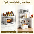 Artiss 5-Tier Kitchen Rack Shelf Shelving Unit 60x35x150CM Adjustable Metal Storage Shelves Silver