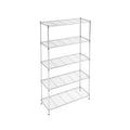 Artiss 5-Tier Kitchen Rack Shelf Shelving 90x35x182CM Adjustable Metal Storage Shelves