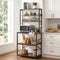 Artiss 6-Tier Microwave Shelf Rack 80cm x 167cm 6 Hooks
