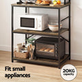 Artiss 6-Tier Microwave Shelf Rack 80cm x 167cm 6 Hooks