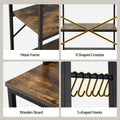 Artiss 6-Tier Microwave Shelf Rack 80cm x 167cm 6 Hooks