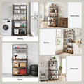 Artiss 6-Tier Microwave Shelf Rack 80cm x 167cm 6 Hooks