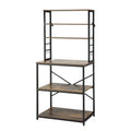 Artiss 6-Tier Microwave Shelf Rack 80cm x 167cm 6 Hooks