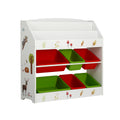 Keezi Kids Bookshelf 3 Tier Toy Storage Organiser 6 Bins