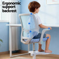 Keezi Kids Study Chair Adjustable Wheels Footrest Blue