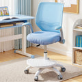 Keezi Kids Study Chair Adjustable Wheels Footrest Blue