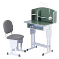 Keezi Kids Study Desk Chair Set Adjustable Ergonomic Green LED