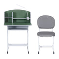 Keezi Kids Study Desk Chair Set Adjustable Ergonomic Green LED