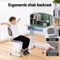 Keezi Kids Study Desk Chair Set Adjustable Ergonomic Green LED