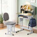 Keezi Kids Study Desk Chair Set Adjustable Ergonomic Green LED