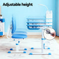 Keezi Kids Study Desk Chair Set Adjustable LED Lamp Blue