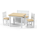 Keezi 2 in 1 Kids Table Chair Set 4pc Activity Table Storage Bench