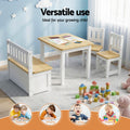 Keezi 2 in 1 Kids Table Chair Set 4pc Activity Table Storage Bench