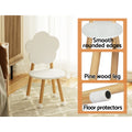 Keezi Kids Table Chairs Set 5pc Children Study Play Desk White