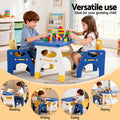Keezi Kids Table Chair Set HDPE Toddler Blue Yellow