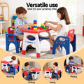 Keezi Kids Table Chair Set HDPE Toddler Activity Orange Yellow