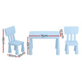 Keezi Kids Table 2 Chairs Set Blue