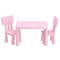 Keezi Kids Table 2 Chairs Set Pink