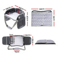 Keezi Kids Travel Tray Car Seat Lap Desk Portable Car Desk Organiser for Car & Airplane Grey