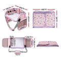 Keezi Kids Travel Tray Car Seat Lap Desk Portable Car Desk Organiser for Car & Airplane Pink