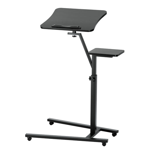 Artiss Height Adjustable Laptop Desk Black Computer Table Tiltable
