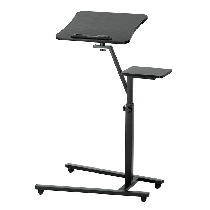 Artiss Height Adjustable Laptop Desk Black Computer Table Tiltable