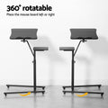 Artiss Height Adjustable Laptop Desk Black Computer Table Tiltable