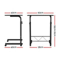 Artiss Adjustable Laptop Desk Table 60cm Black