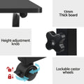 Artiss Adjustable Laptop Desk Table 60cm Black