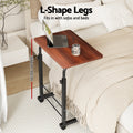 Artiss Adjustable Laptop Desk Table 60cm Dark Wood