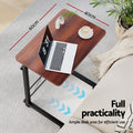 Artiss Adjustable Laptop Desk Table 60cm Dark Wood