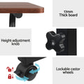 Artiss Adjustable Laptop Desk Table 60cm Dark Wood