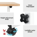 Artiss Adjustable Laptop Desk 60cm Light Wood