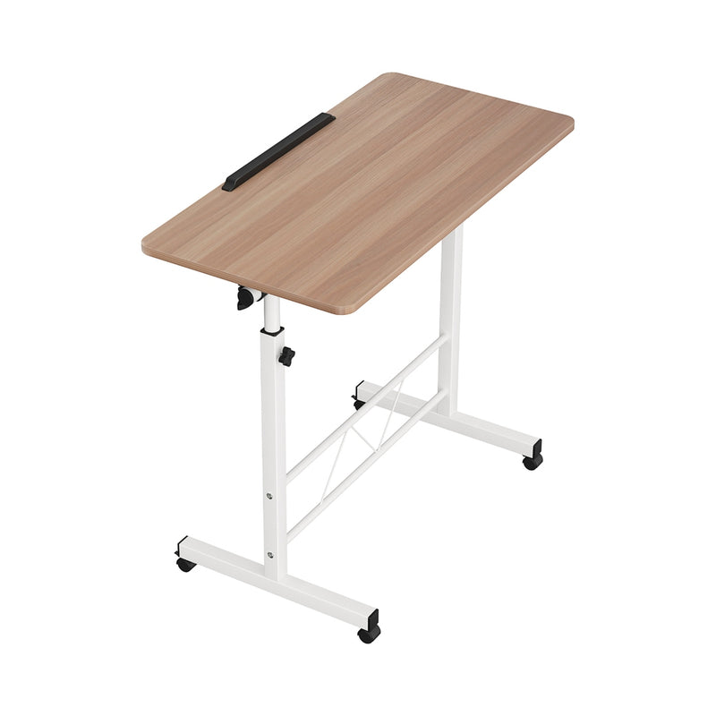 Artiss Adjustable Laptop Desk 80CM Light Wood Table