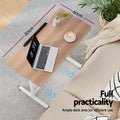 Artiss Adjustable Laptop Desk 80CM Light Wood Table