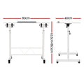 Artiss Adjustable Laptop Desk 80cm White