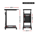 Artiss 48cm Adjustable Laptop Desk Mobile Workstation Black