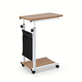 Artiss Height Adjustable Laptop Desk 48cm Mobile Workstation Oak