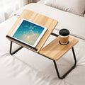 Artiss Laptop Desk Bed Table Foldable Portable Oak