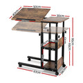Artiss 3 Tier Mobile Laptop Desk Tiltable Wheels Adjustable
