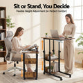 Artiss 3 Tier Mobile Laptop Desk Tiltable Wheels Adjustable