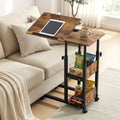 Artiss 3 Tier Mobile Laptop Desk Tiltable Wheels Adjustable