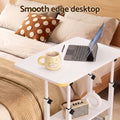 Artiss Laptop Desk Height Adjustable Mobile Workstation Computer Desks 60CM White