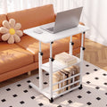 Artiss Laptop Desk Height Adjustable Mobile Workstation Computer Desks 60CM White