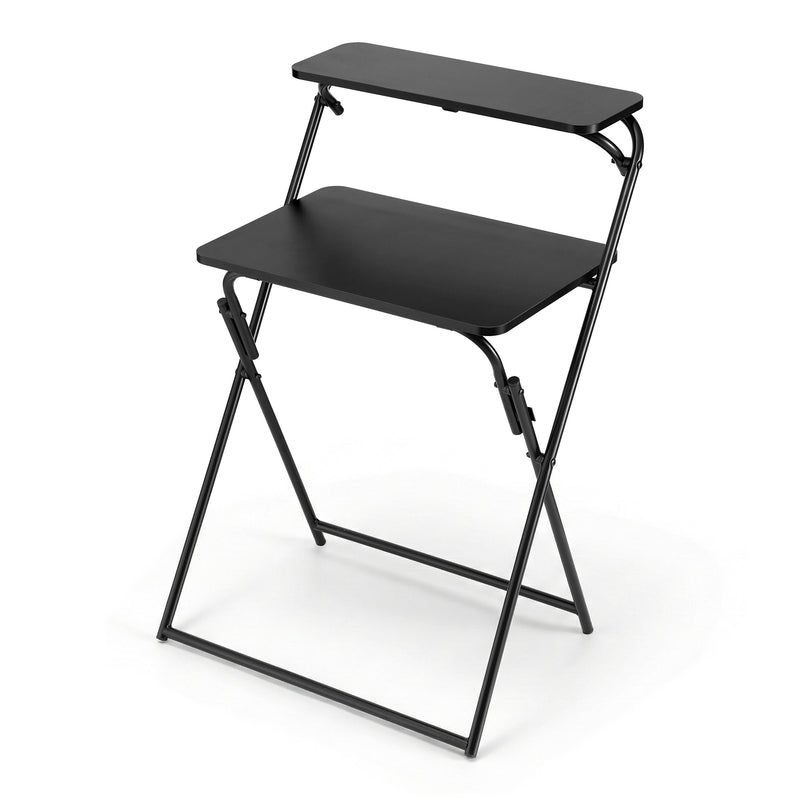Artiss Foldable Laptop Desk Study Black Home Office