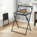 Artiss Foldable Laptop Desk Study Black Home Office