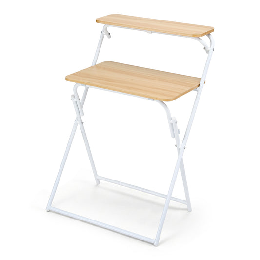 Artiss Foldable Laptop Desk Computer Study Home Office Oak