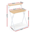 Artiss Foldable Laptop Desk Computer Study Home Office Oak