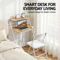 Artiss Foldable Laptop Desk Computer Study Home Office Oak