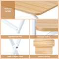 Artiss Foldable Laptop Desk Computer Study Home Office Oak